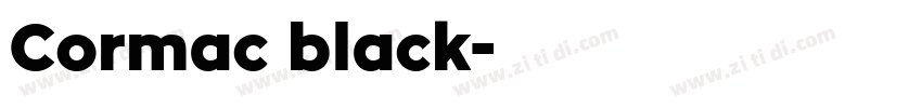 Cormac black字体转换